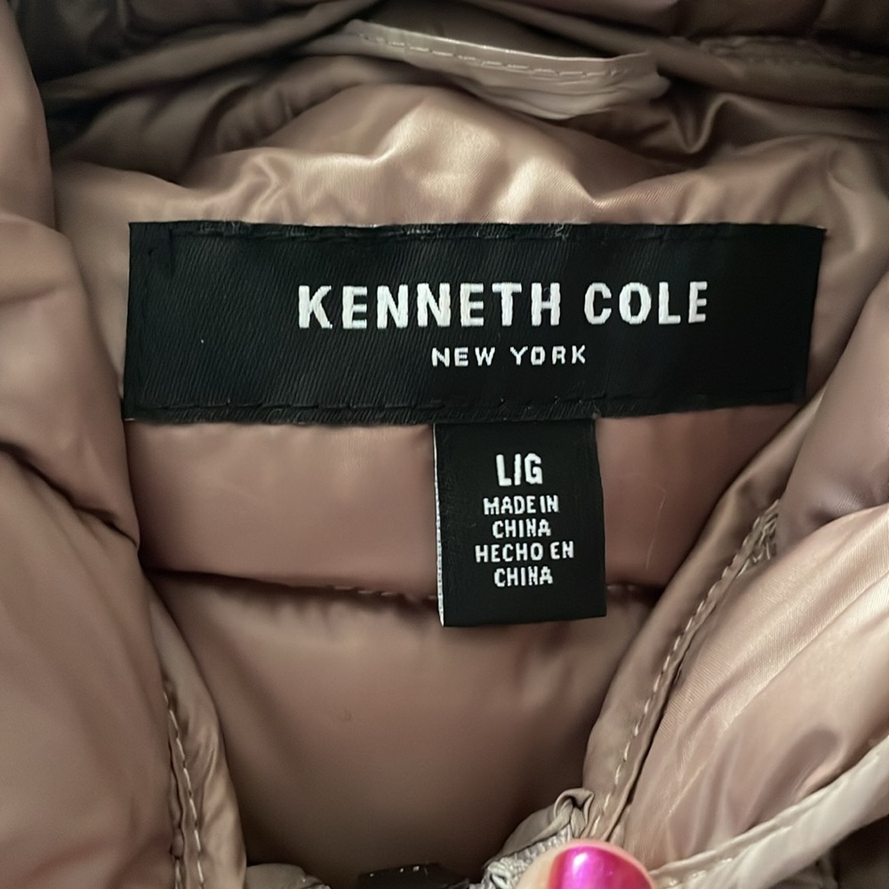 NWOT Kenneth Cole Khaki Brown Quilted Anorak Jacket - Picture 12 of 15
